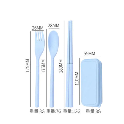 4Pcs Travel Utensil Set