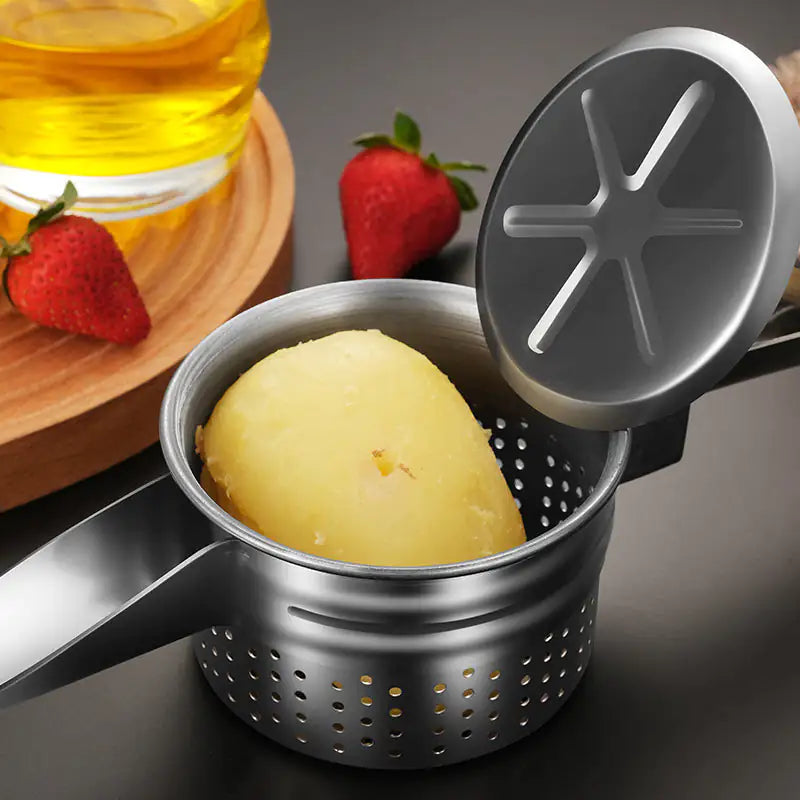 Multifunctional Stainless Steel Masher & Juicer