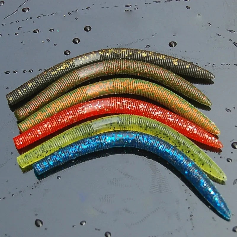 Soft Plastic Worm Fishing Bait