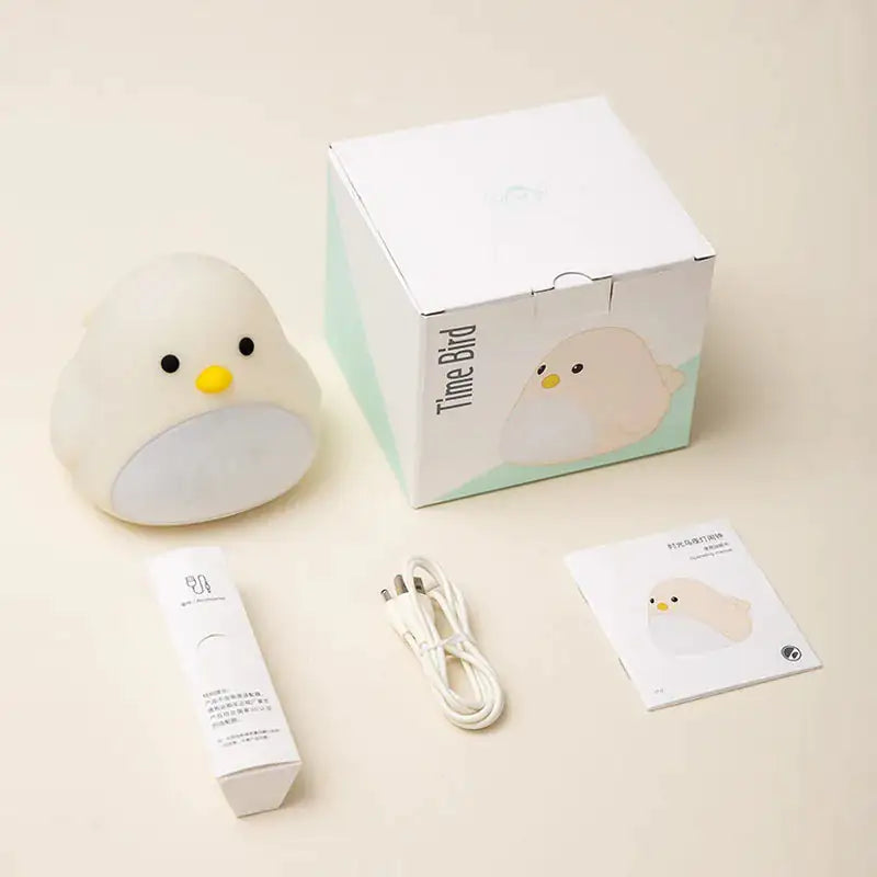 Bird Night Light Alarm Clock