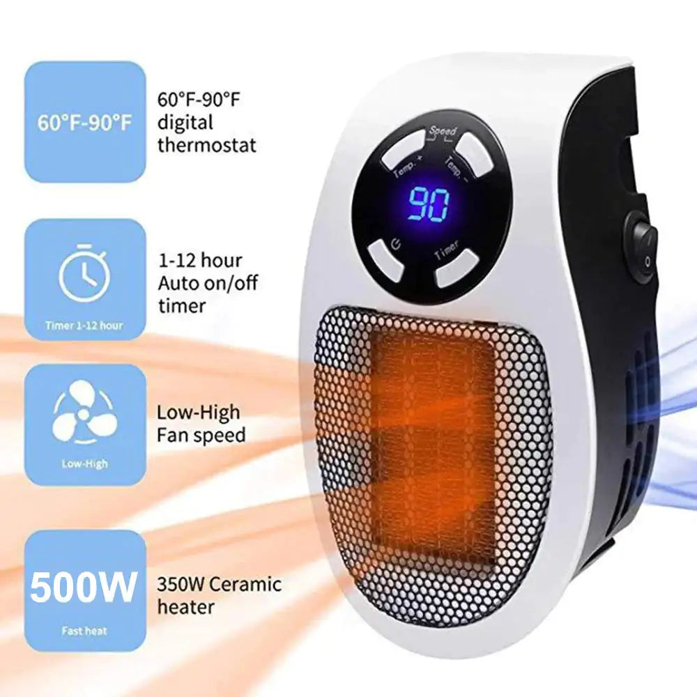 Mini Electric Heater for Room Winter Warm Timing